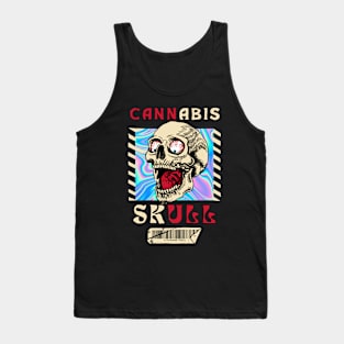 Cannabis skull Tank Top